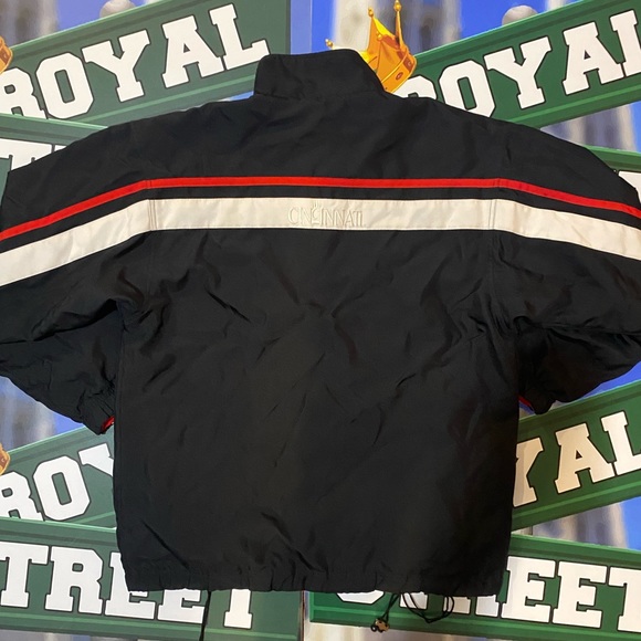 Jordan university of Cincinnati bearcats three quarter zip windbreaker - Picture 4 of 4